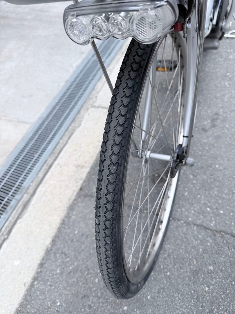 大阪府　ブリヂストン　シルバー 電動アシスト自転車 アシスト自転車