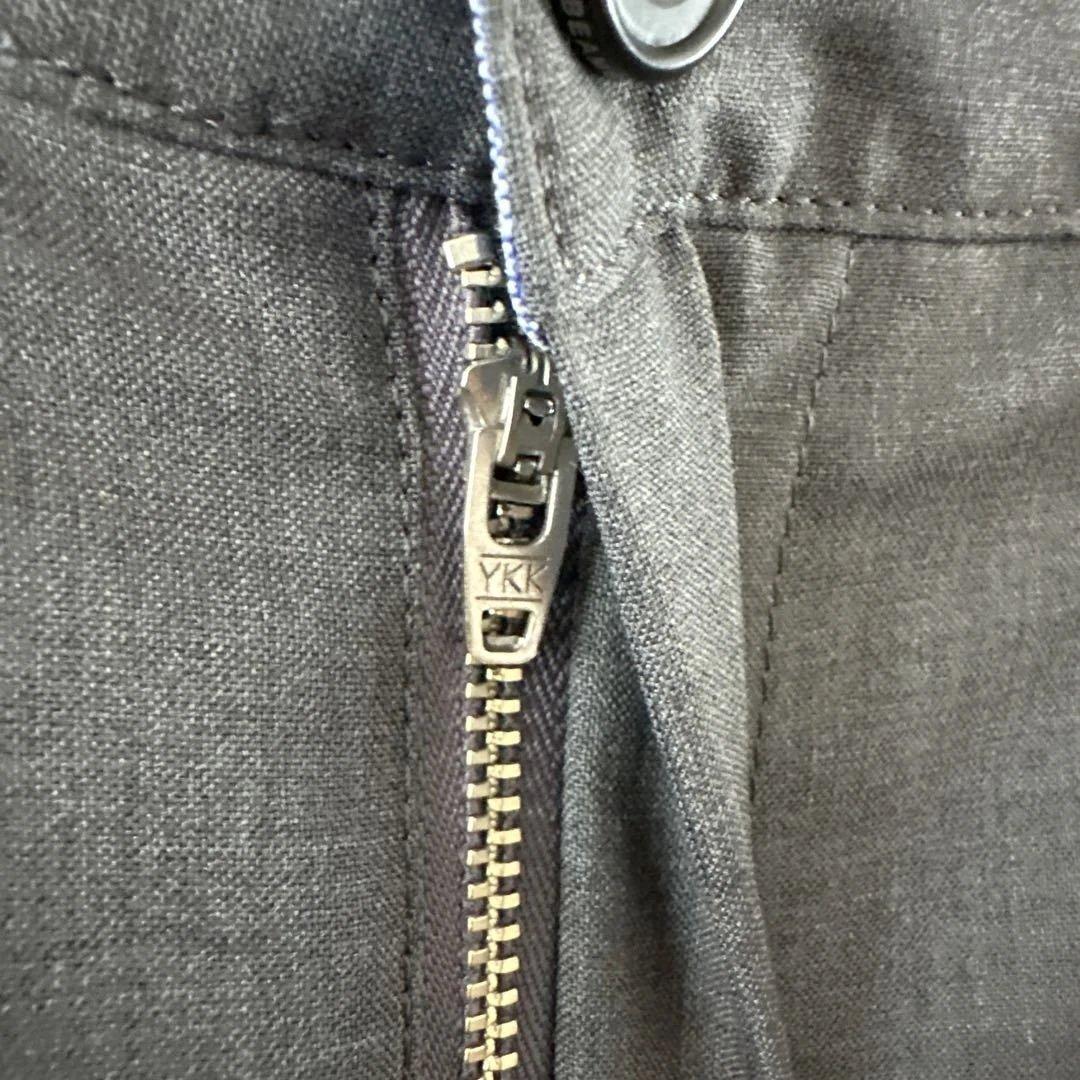 BEAMS PLUS 2プリーツ トロピカルウール トラウザーズ グレー XL