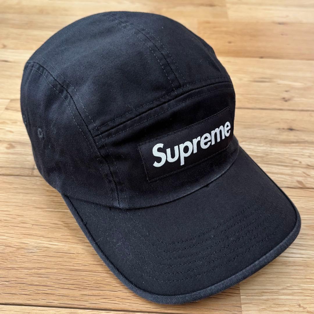 Supreme Washed Chino Twill Camp Cap ブラック