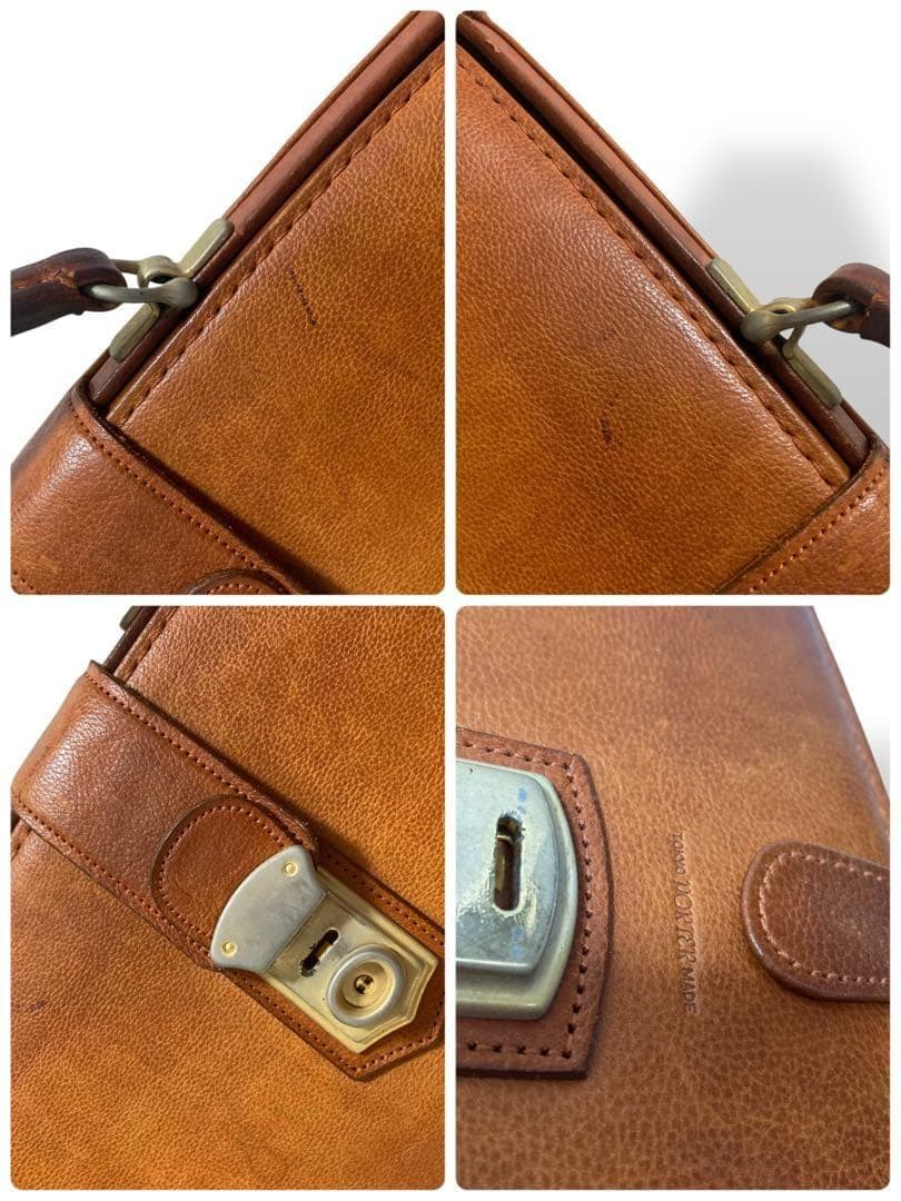 【ヴィンテージ】ポーター　ビジネスバッグ　キャリーケース　キャメル　レザー　本革