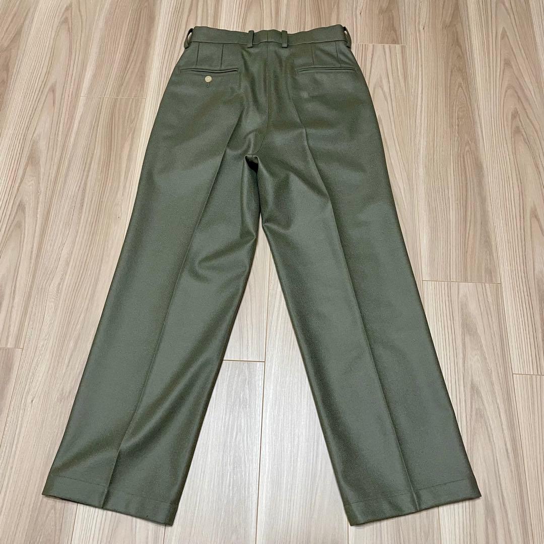 Cornier ウールカシミヤ ワイドスラックス S グレージュ　新品未使用