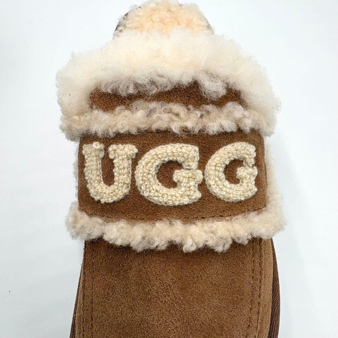 新品未使用✨️UGG アグ 厚底 ファーサンダル もこもこ スリッパ 23cm