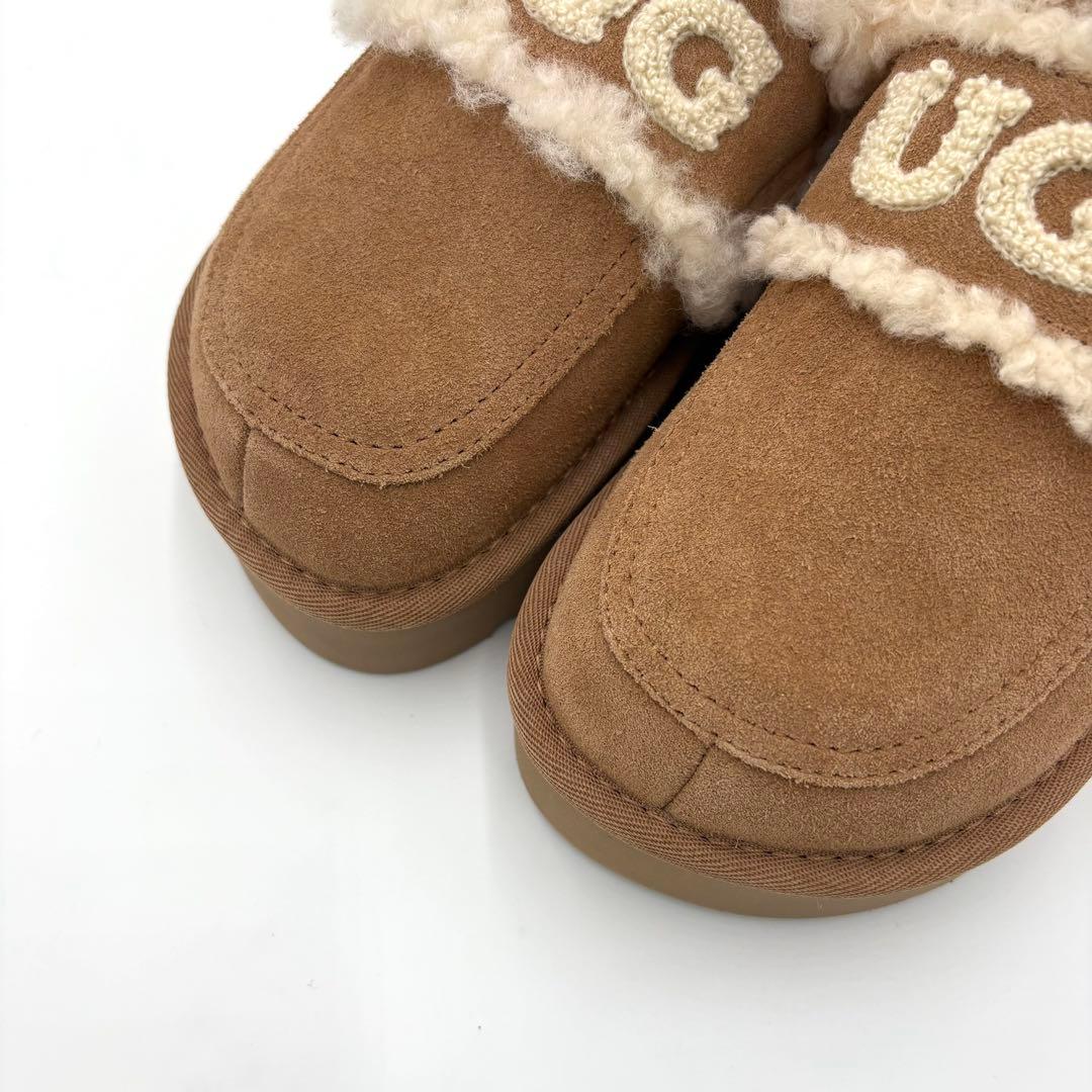 新品未使用✨️UGG アグ 厚底 ファーサンダル もこもこ スリッパ 23cm