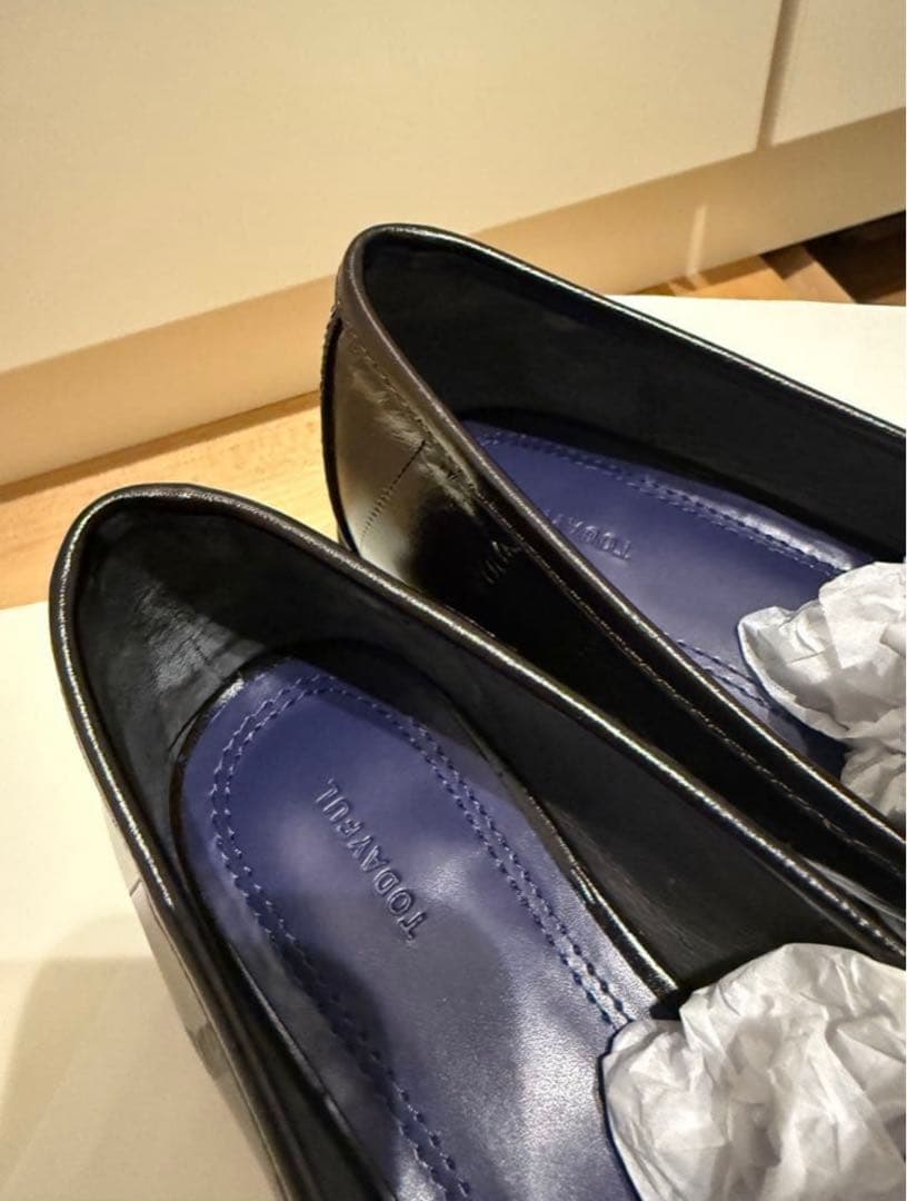 【TODAYFUL】36/Squaretoe Gather Loafers