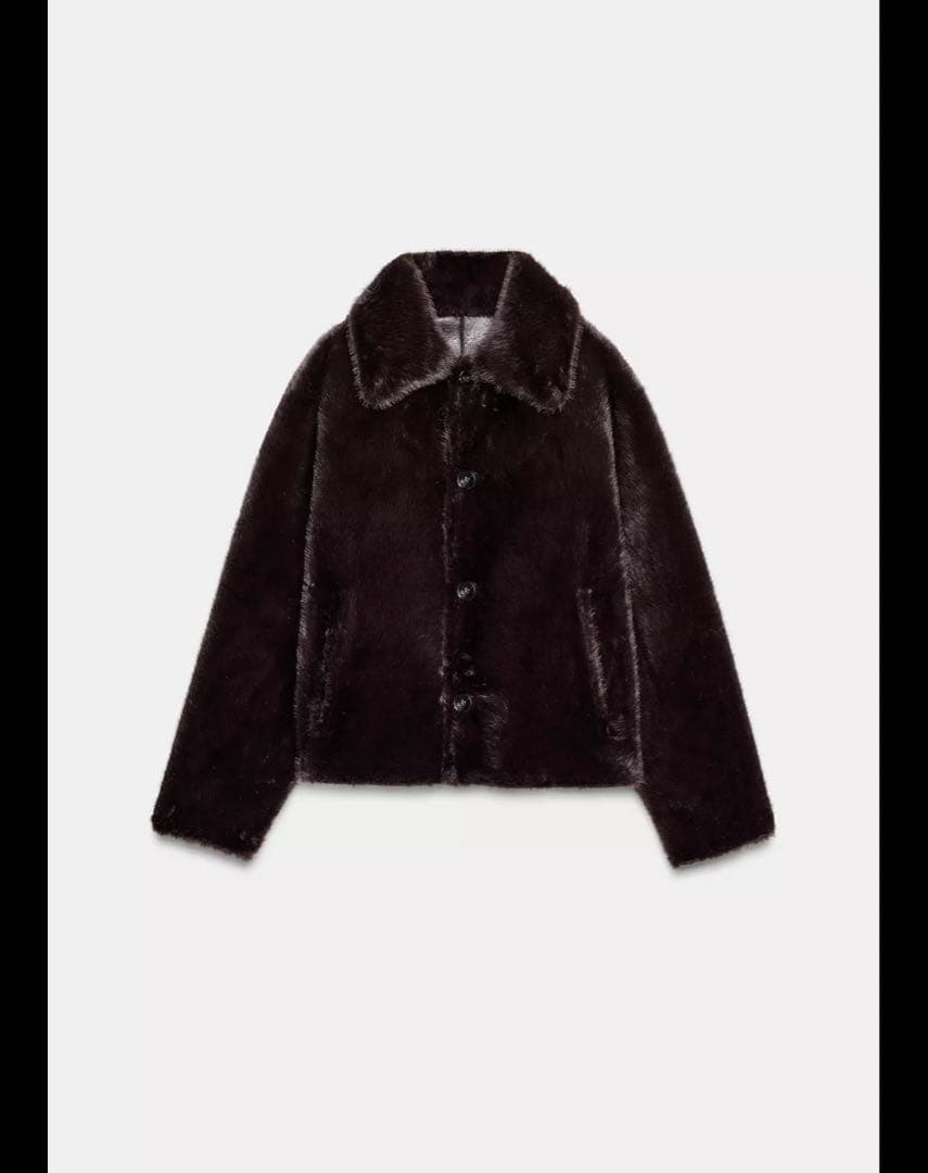 ZARA リバーシブルダブルフェイスフェイクレザージャケット