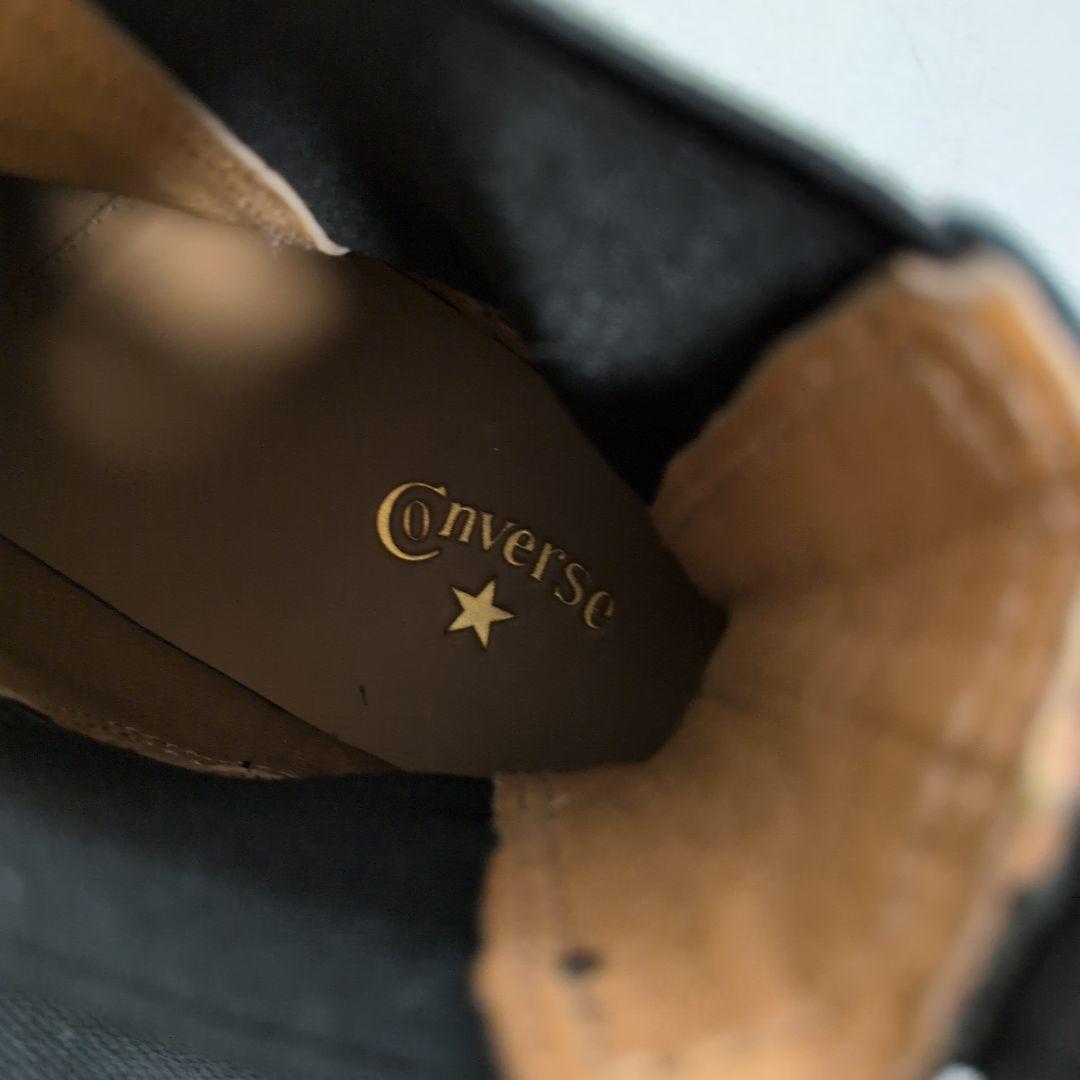 【美品】コンバース　クップ サイドゴアブーツ レザー　黒 24cm