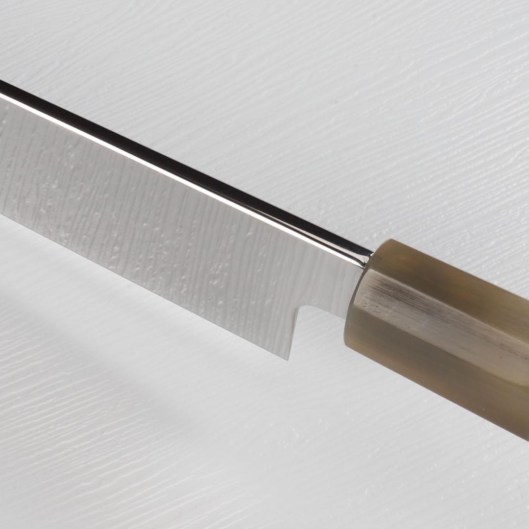 期間限定 7398 切付柳刃包丁 尺 ウルトラ鏡面仕上げ スネークウッド八角柄