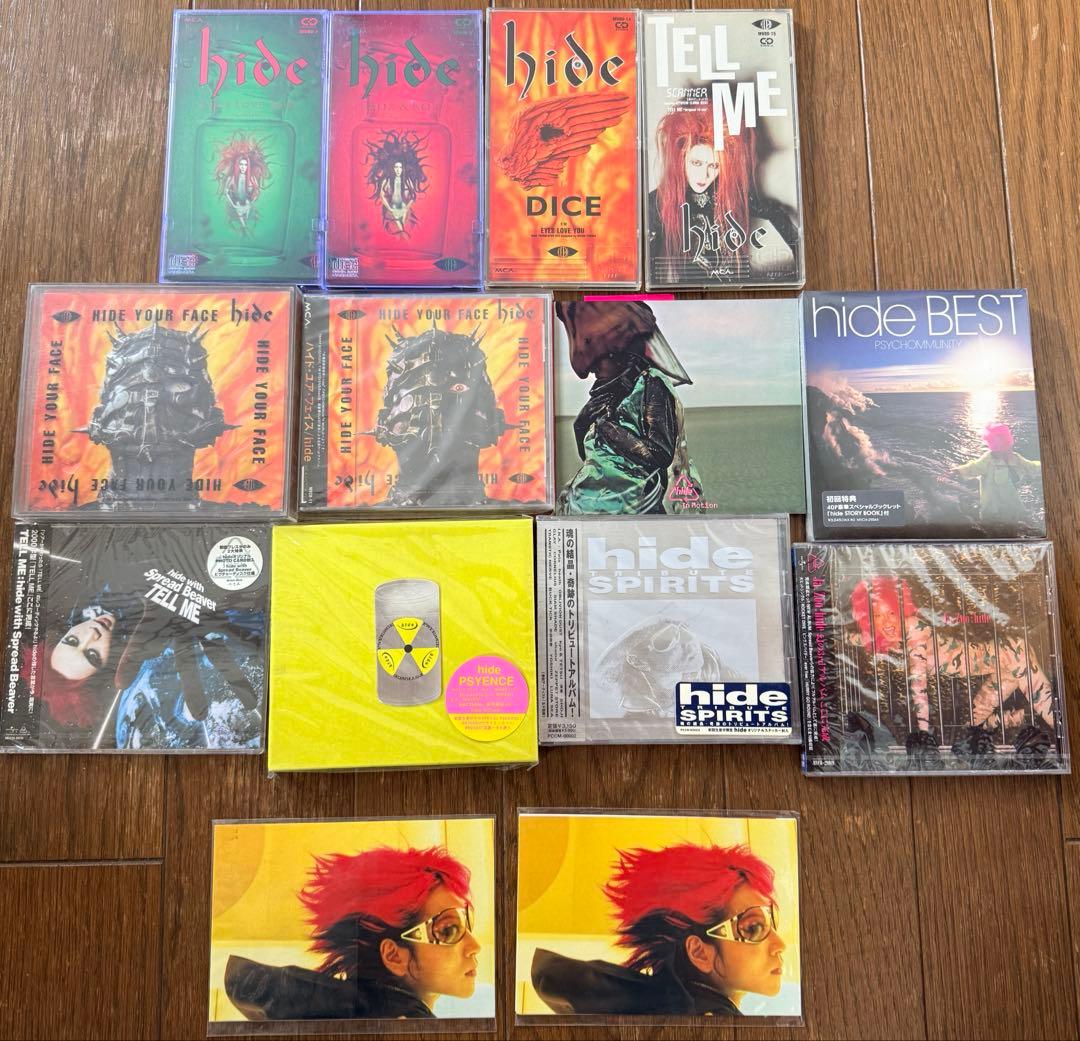 hide シングル＆アルバム まとめ 廃盤 初回限定含 ポストカード付 レア