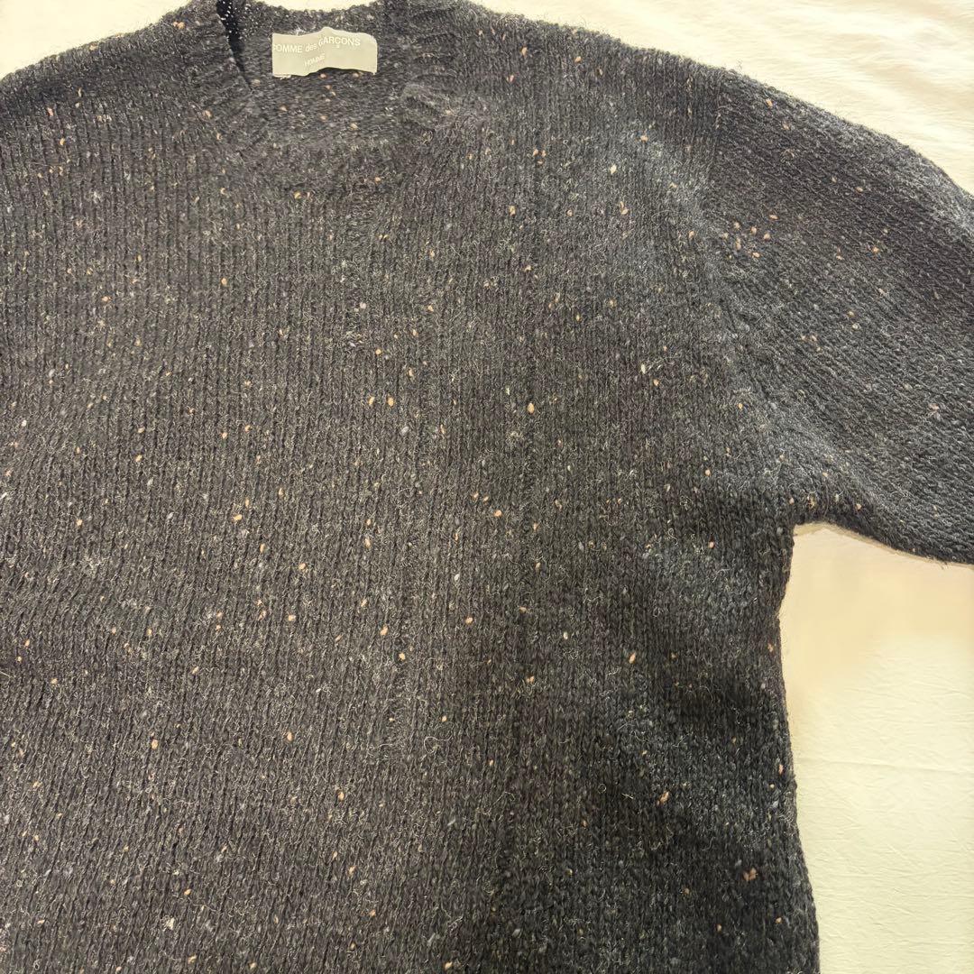 90s COMME des GARCONS HOMME ネップニット　グレー