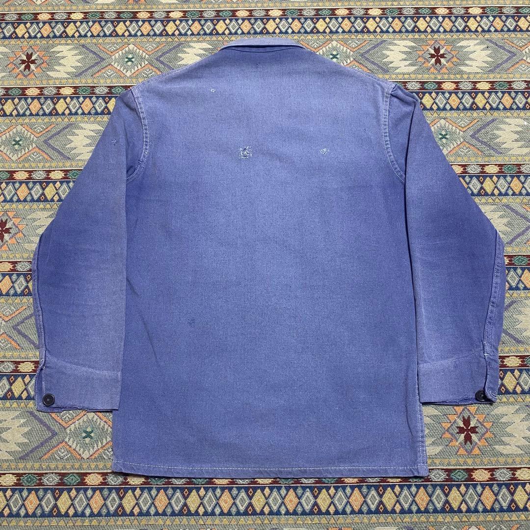 右*肘様 40s-50s ユーロEURO WARK JACKET コットンツイル