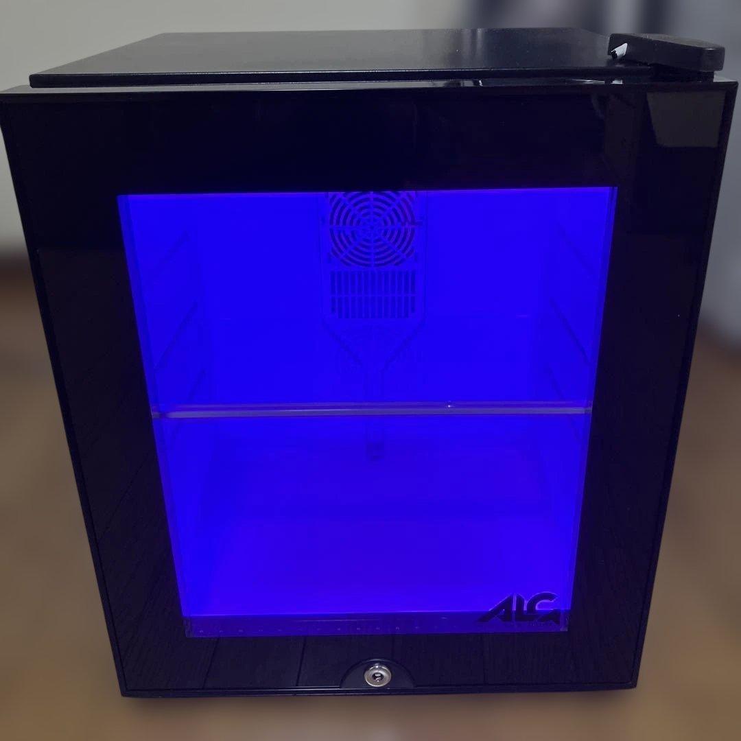 【未使用品】【リモコン付】LED内蔵ミニゲーミング冷蔵庫ALG-GMMFL30L