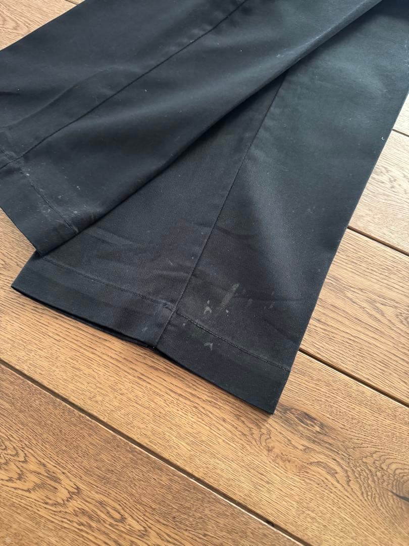 9*0様 激レア 80s チビタグ dickies 874 黒 ブラック W38