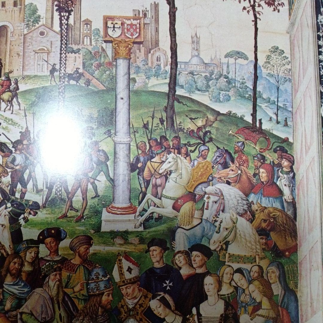 フレスコ画<ピッコロミーニ図書館＜シエナ大聖堂 ピントリッキオ ラファエロ