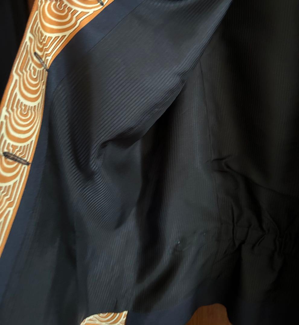 HERMES ジレ　エルメス　ベスト　シルク　マルジェラ　草木柄　ヴィンテージ