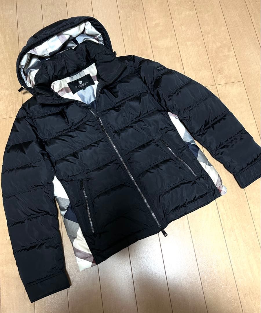 ブラックレーベルクレストブリッジ 店舗限定 CBチェック ダウンジャケット 美品