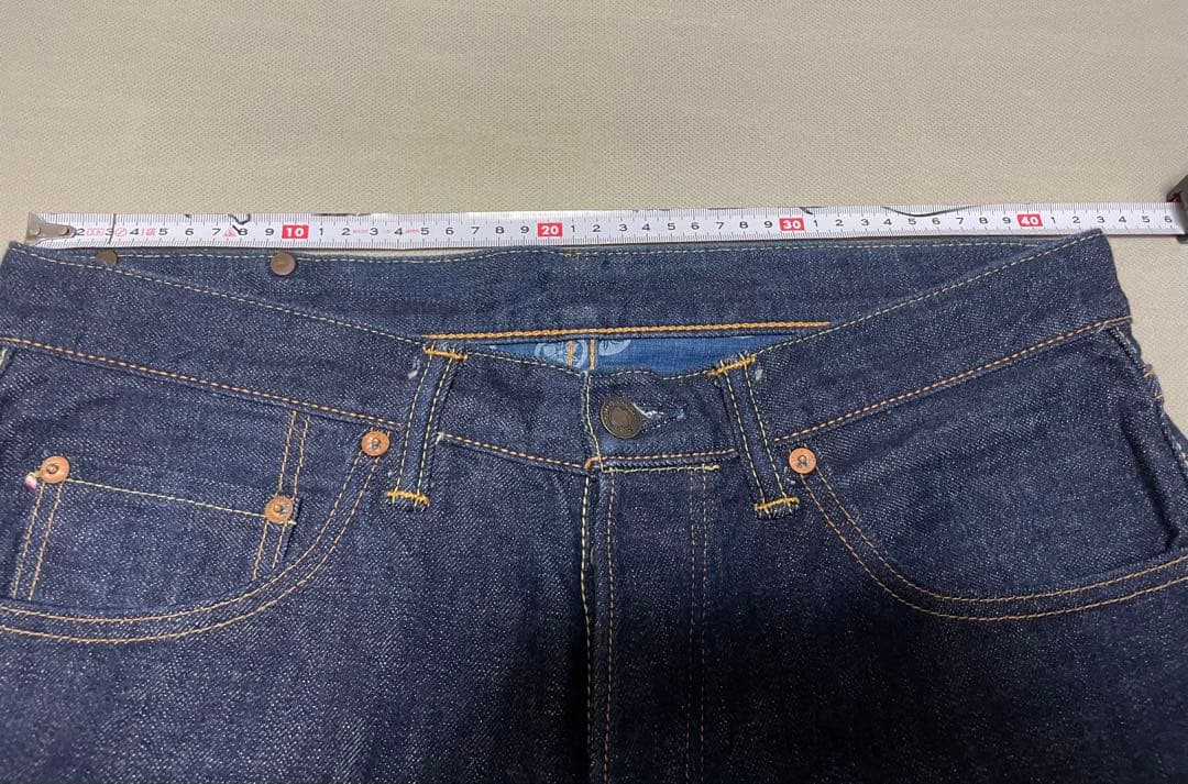 桃太郎ジーンズ G004-MB 日本製 銅丹 濃紺 桃耳セルビッチW33