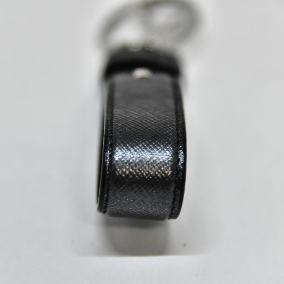 鑑定済 プラダ PRADA キーリング 三角ロゴ サフィアーノ 2PP68T