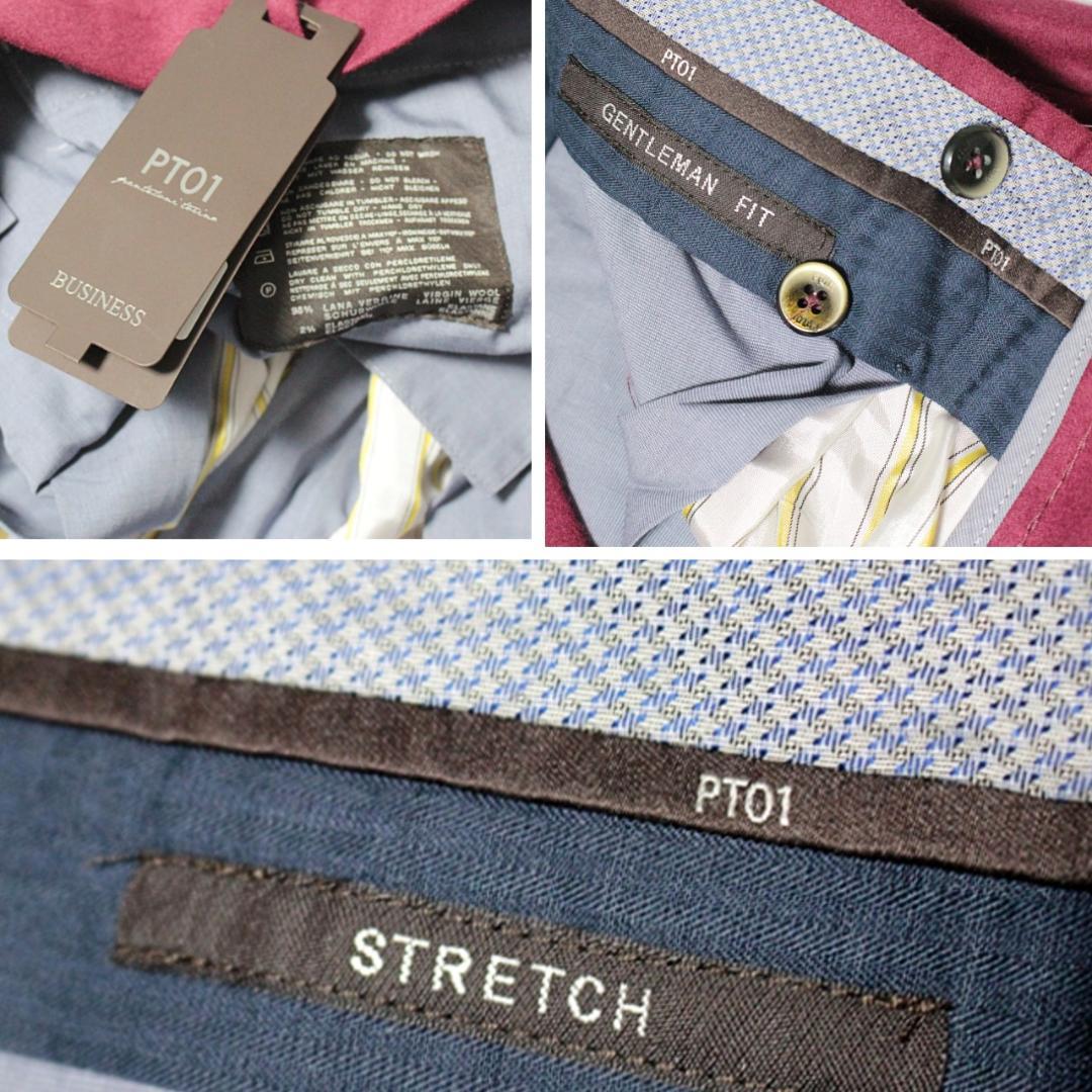 新品 PT01 ストレッチ フランネル ワンタックスラックス XL相当W90cm