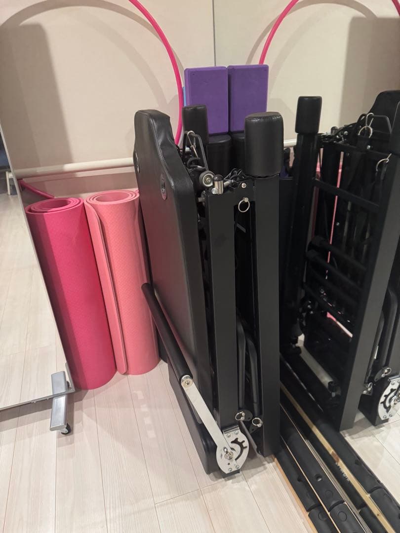 お家でピラティス！ 折りたたみ ピラティス リフォーマー コンパクト 軽量設計