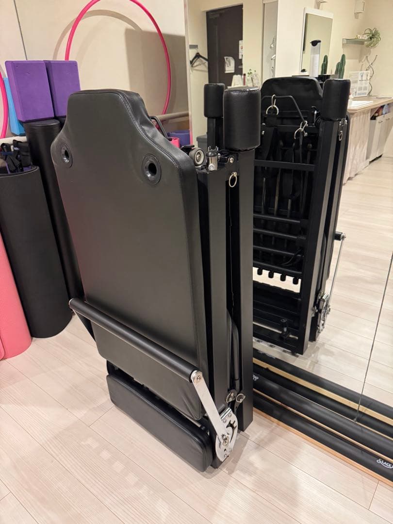 お家でピラティス！ 折りたたみ ピラティス リフォーマー コンパクト 軽量設計