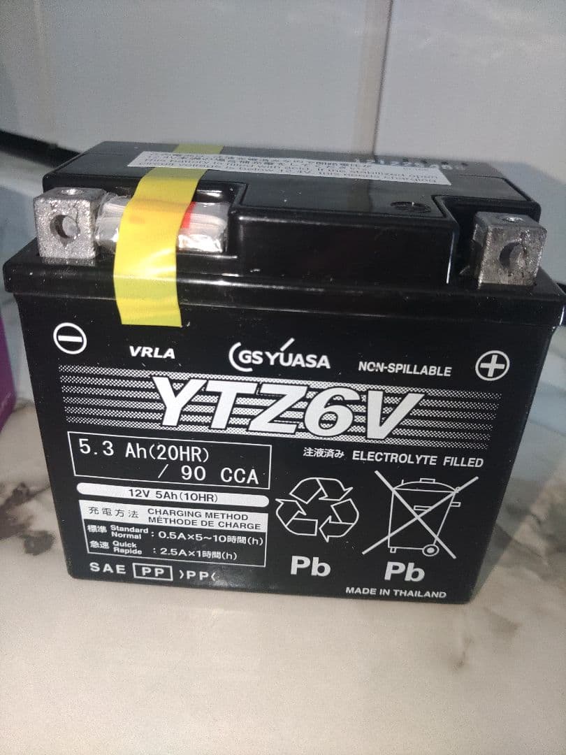 ユアサ　YTZ6V