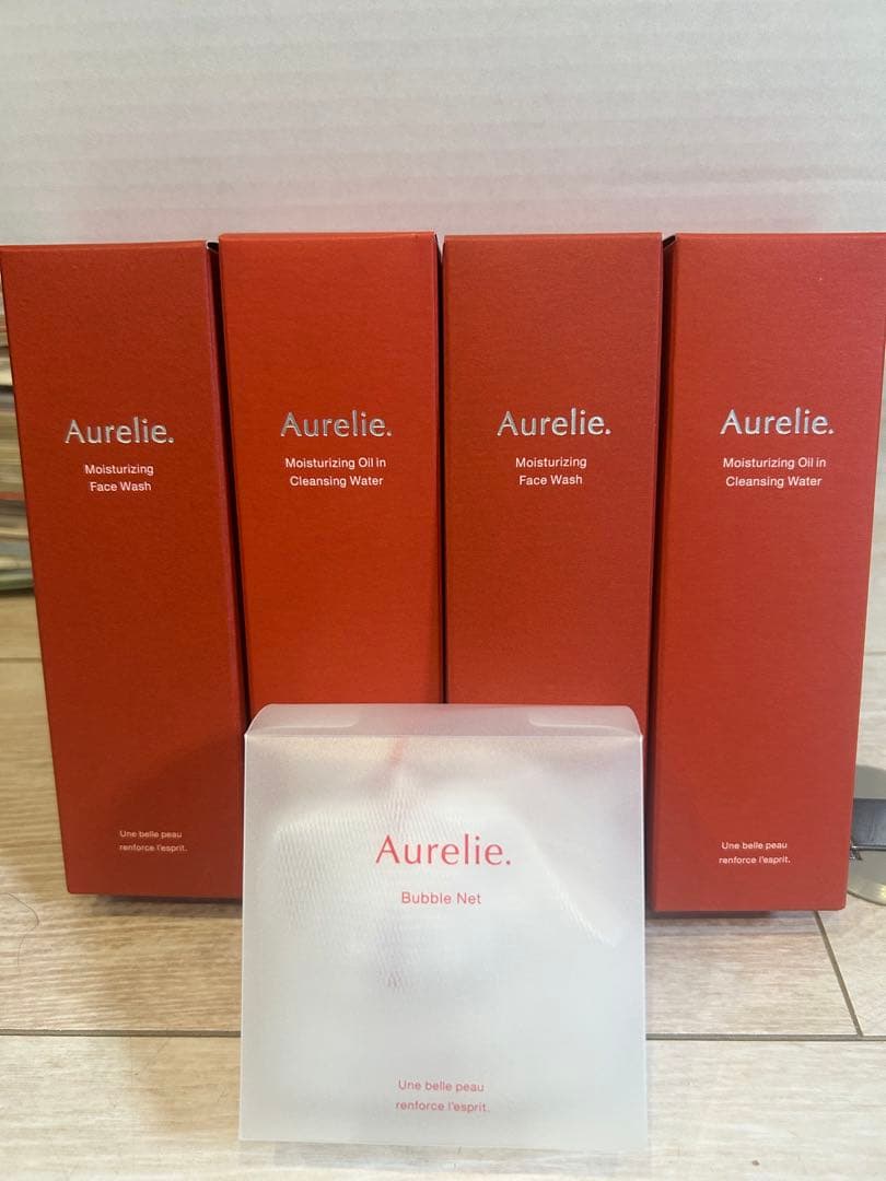 オレリー　モイストクレンジングウォーター&フェイスウォッシュ　4本セット