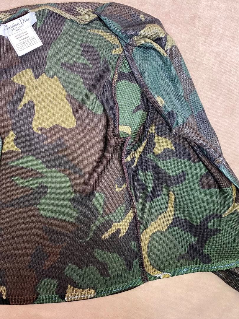 Christian Dior ジョンガリアーノ期 迷彩 カーディガン 40