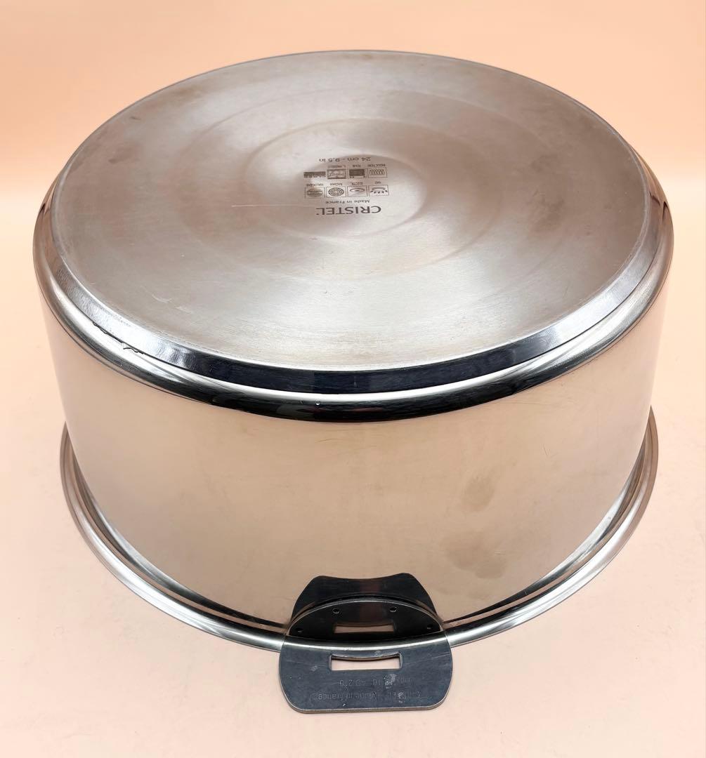 24cm　CRISTEL クリステル グラフィット　深鍋