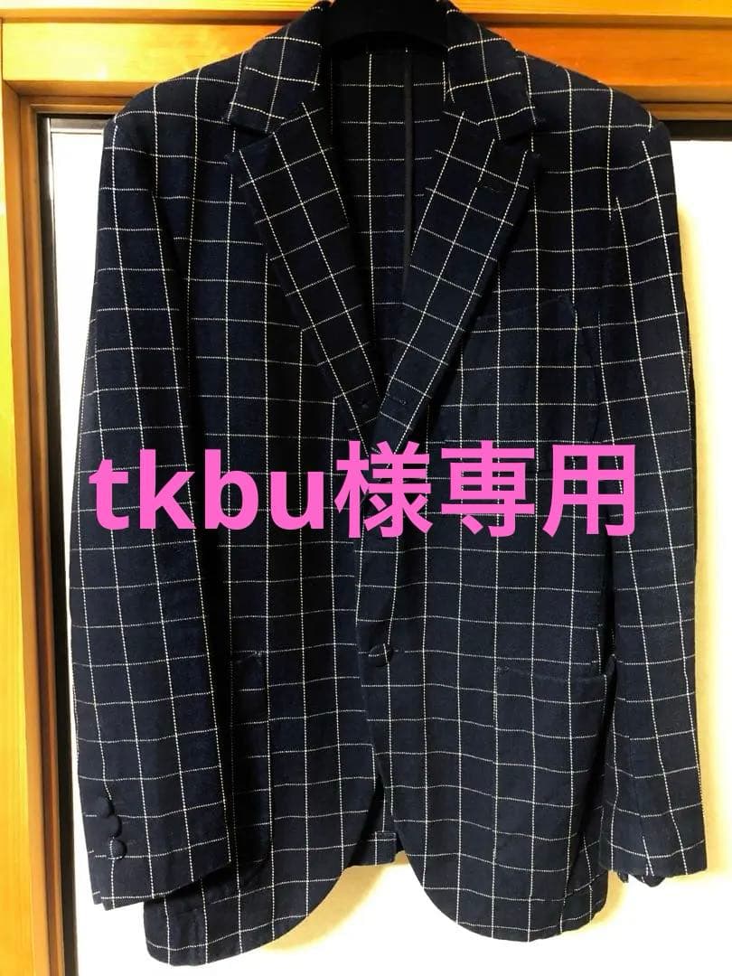 美品★evisu★hidehiko yamaneジャケット★ウィンドウペン★48