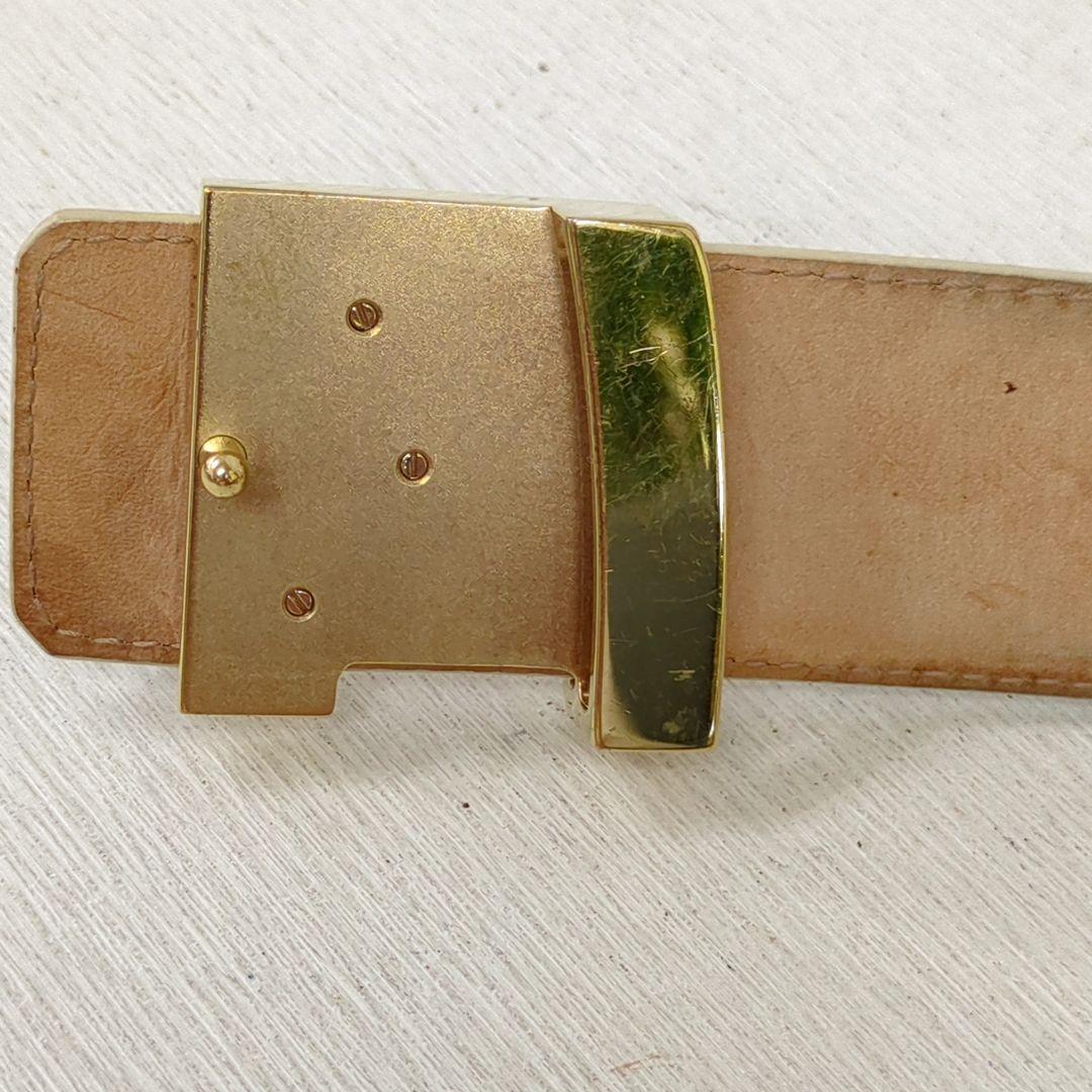 ルイヴィトン サンチュール LVイニシャル ベルト ダミエアーズ ホワイト