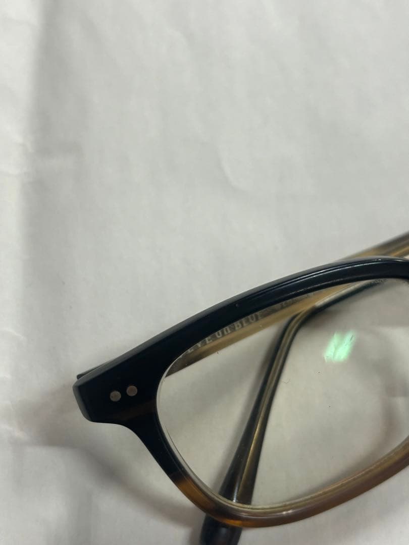 EVE un BLUE メガネ　ウェリントン　フレーム　ブラウン　度あり