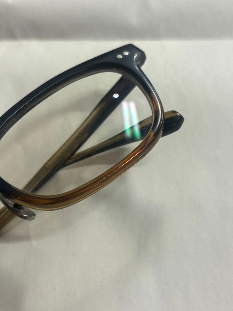 EVE un BLUE メガネ　ウェリントン　フレーム　ブラウン　度あり