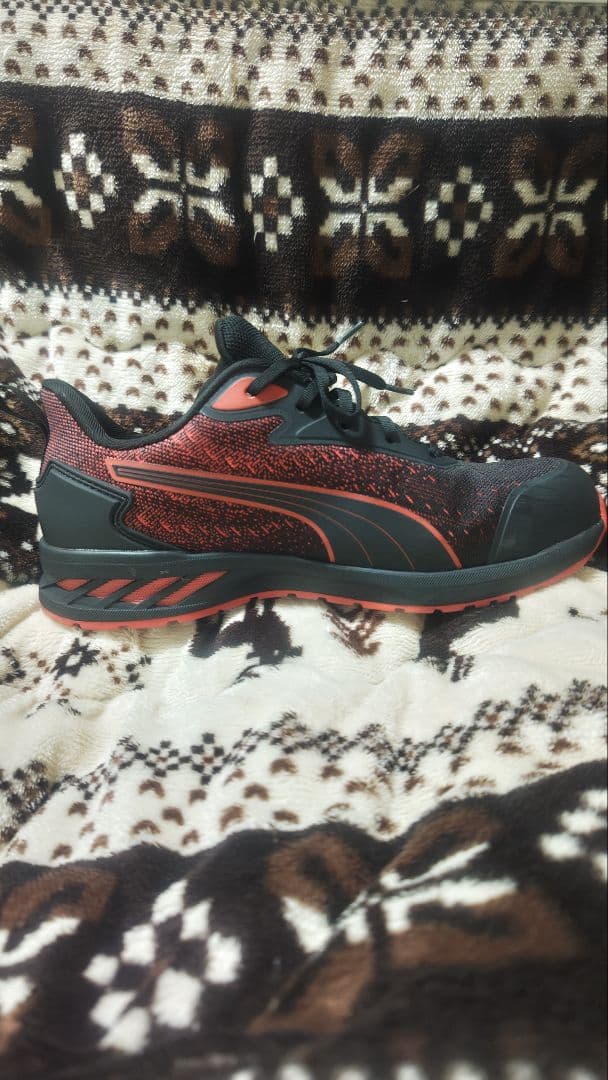 プーマ PUMA 安全靴 グライド レッド ロー 26.0cm