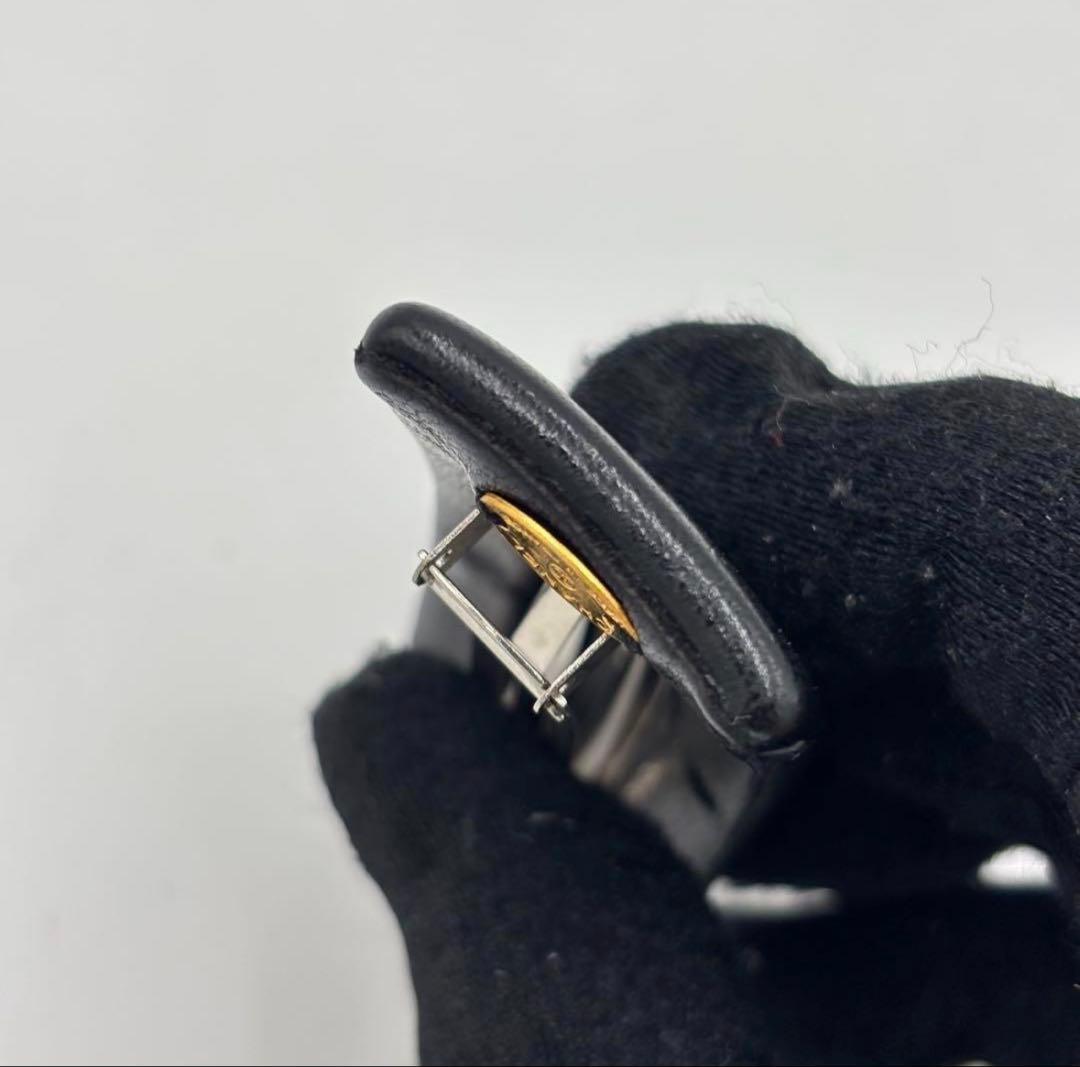CHANEL シャネル ココマーク レザー バレッタ ゴールド金具 箱付