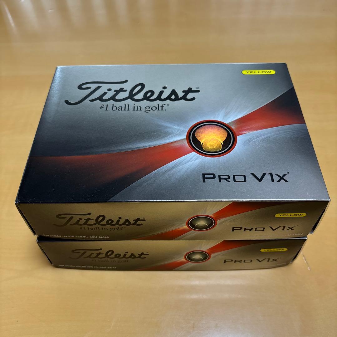 ア*ン様 ゴルフボール　Titleist Pro V1x イエロー 2ダース