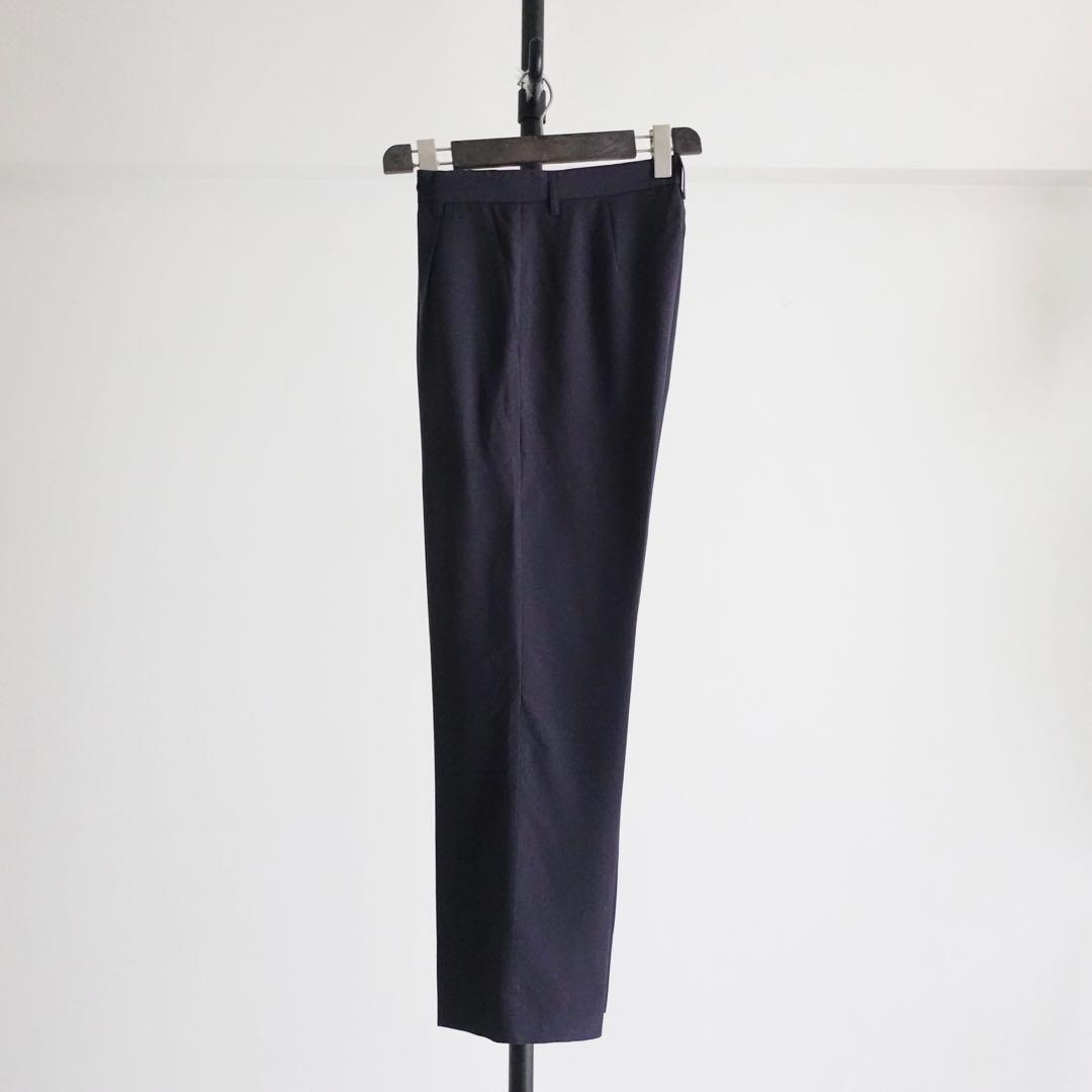 【フランス製】Agnes b. 1タックウール　ワイドトラウザーズ　38