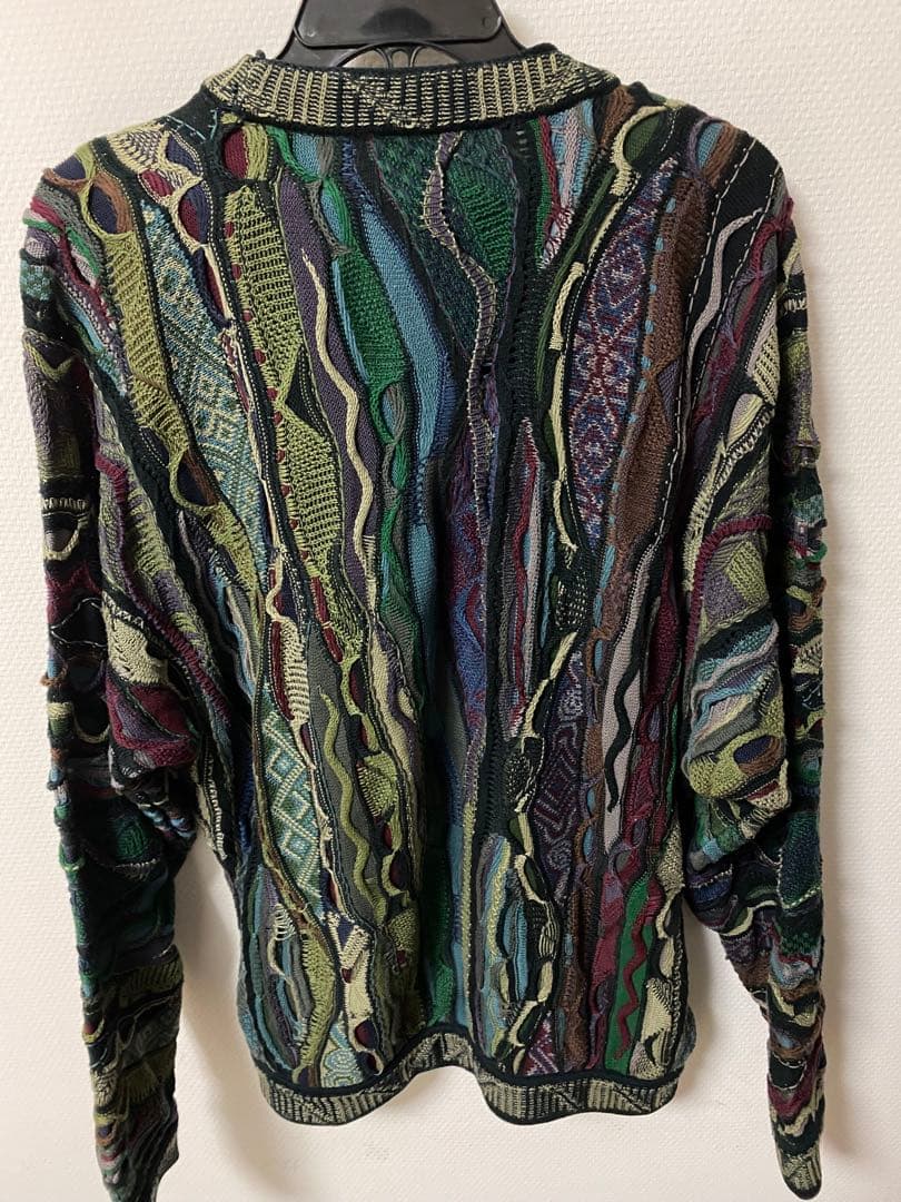【激レア1点物】COOGI クージー 3Dニット セーター 緑柄　M