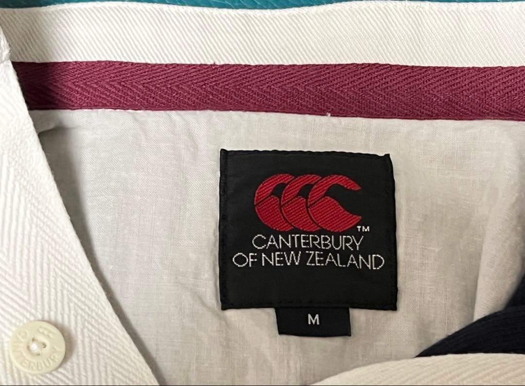 Canterbury 半袖 スタンドカラー ポロシャツ ネイビー Mサイズ 新品