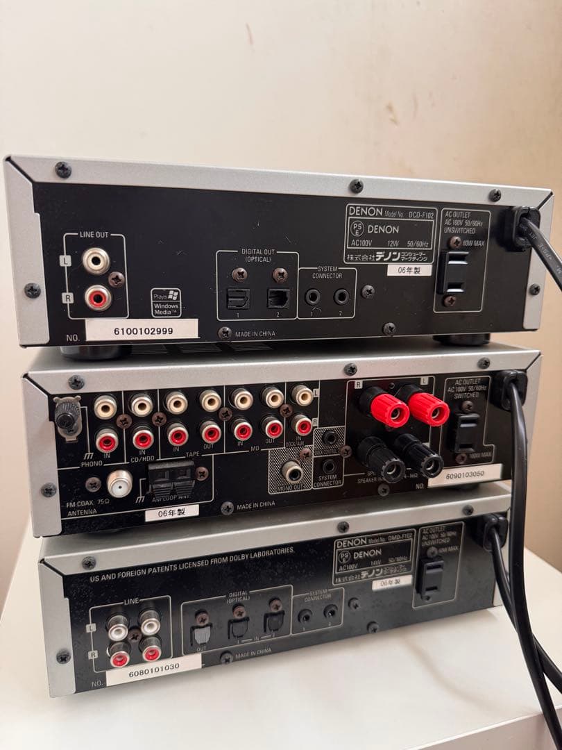 DENON CDプレーヤー デノン コンポ MD ミニコンポ チューナー