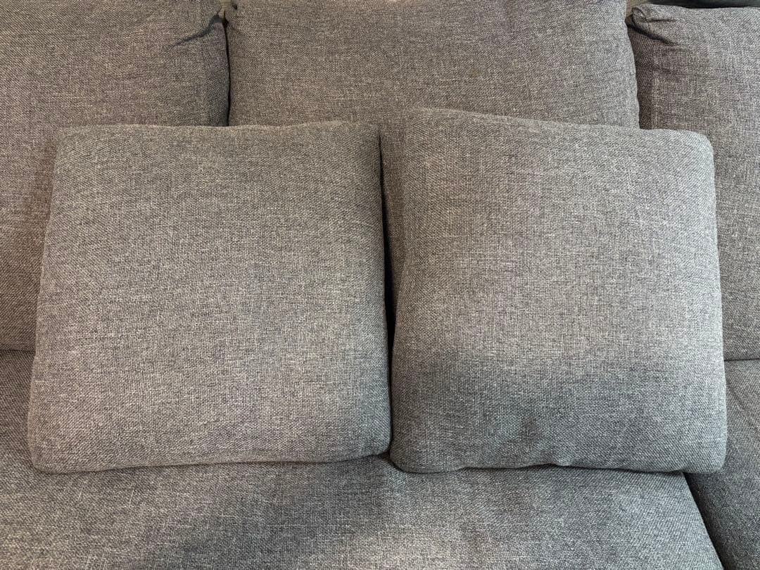 RASIK カウチソファ　三人掛け　グレー