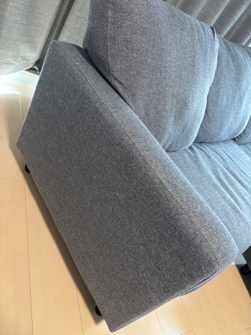 RASIK カウチソファ　三人掛け　グレー