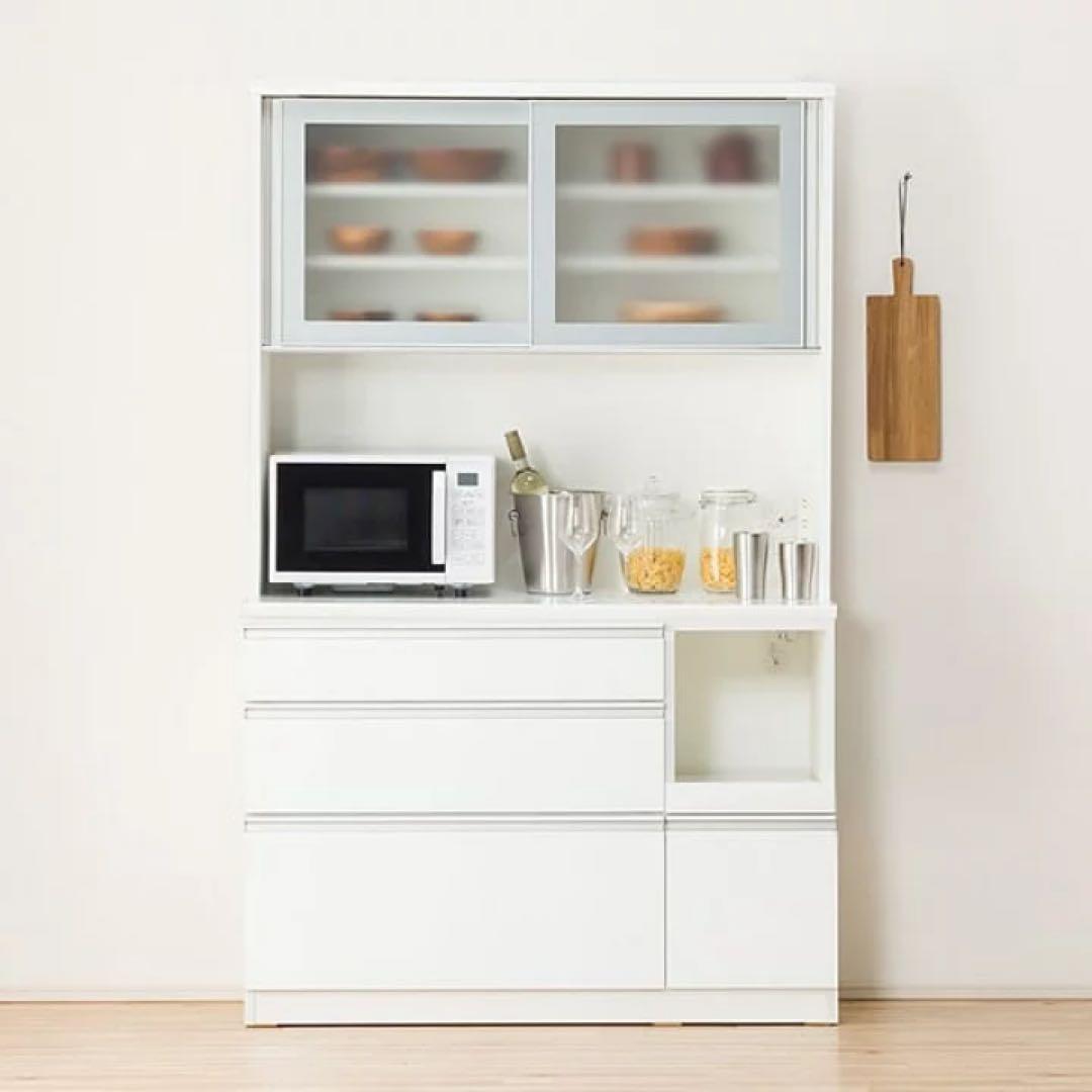 【送料込み】ニトリ キッチンボード レジューム W120 ホワイト