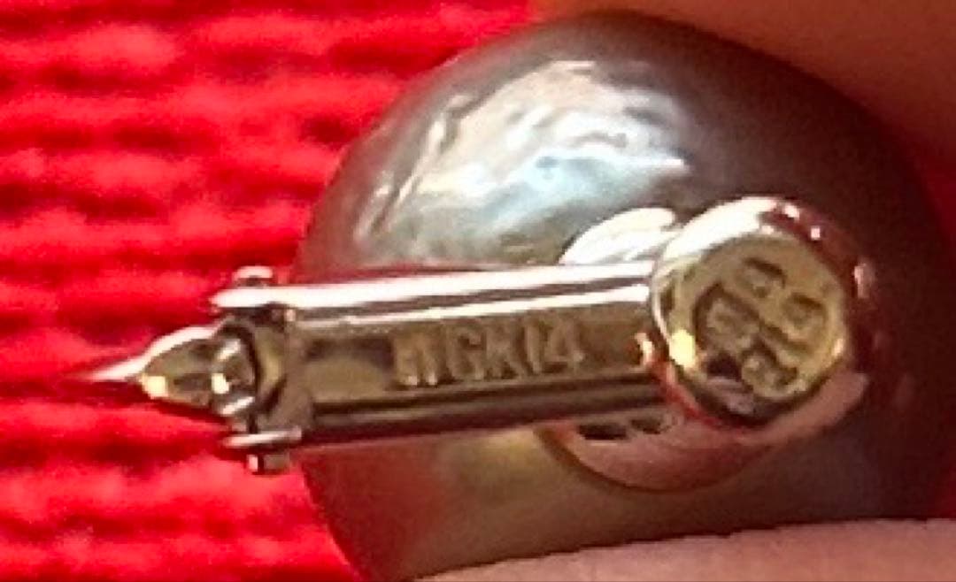 SPICA 黒真珠ネックレス＆イヤリングセット　WGK14