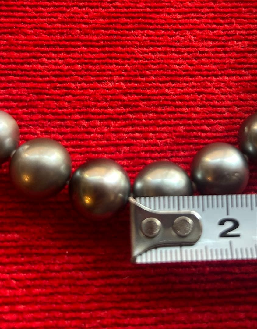 SPICA 黒真珠ネックレス＆イヤリングセット　WGK14