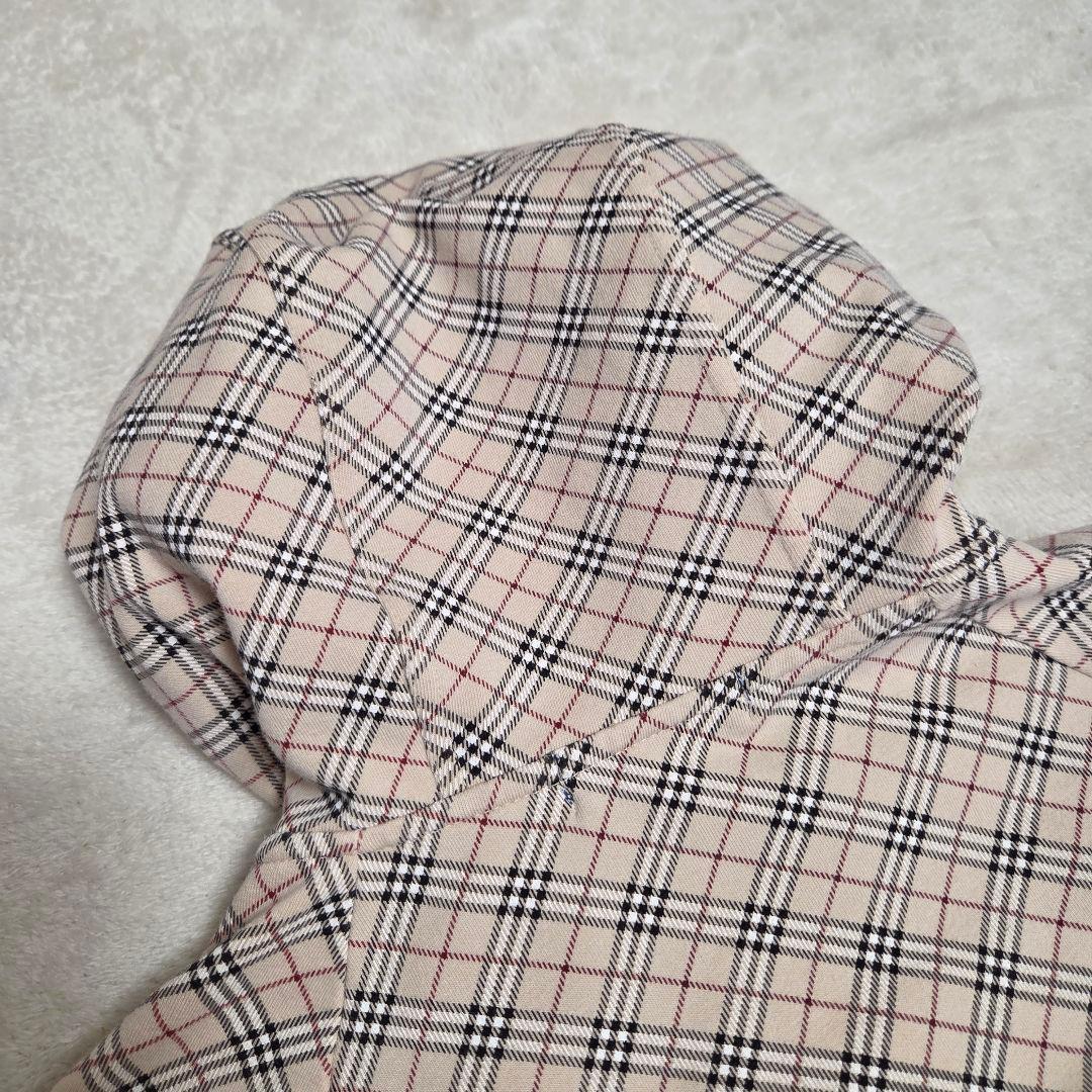 BURBERRY　BLUE LABEL ノバチェック　ジップアップパーカー　M