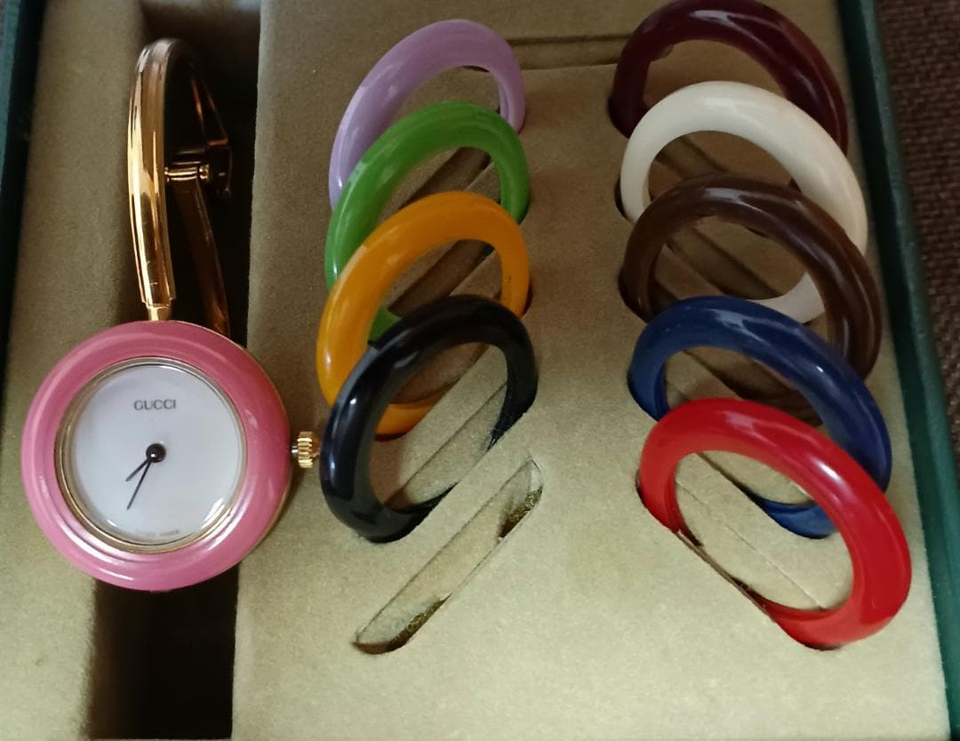 人気商品 グッチチェンジベゼルレディース時計～換えベゼル