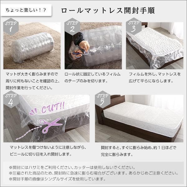 新品 送料込 保証付 ポケットコイル ダブルサイズマットレス ダブルベッドに