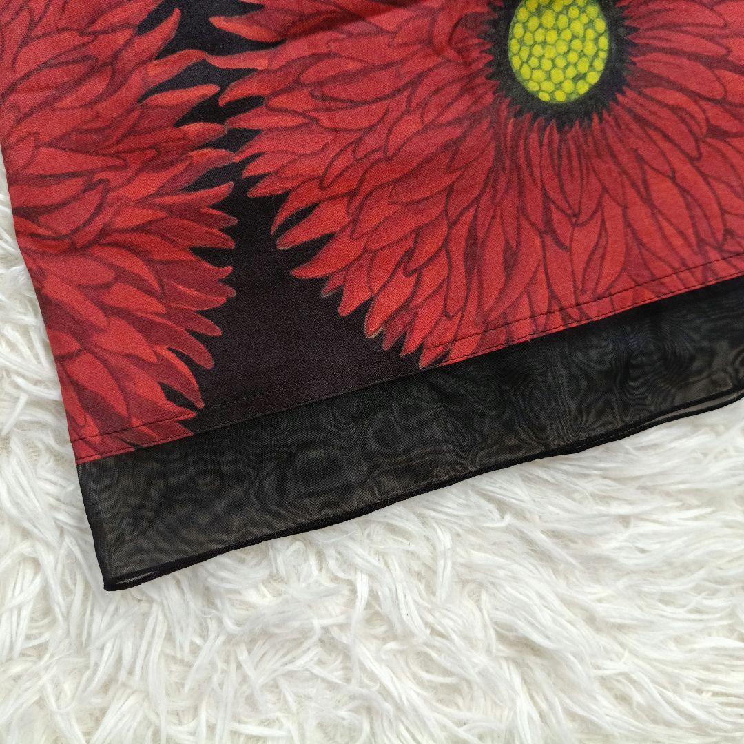 近年 美品✨アルベロベロ ぶたさん おやゆび姫 花柄シャツワンピース　シフォン