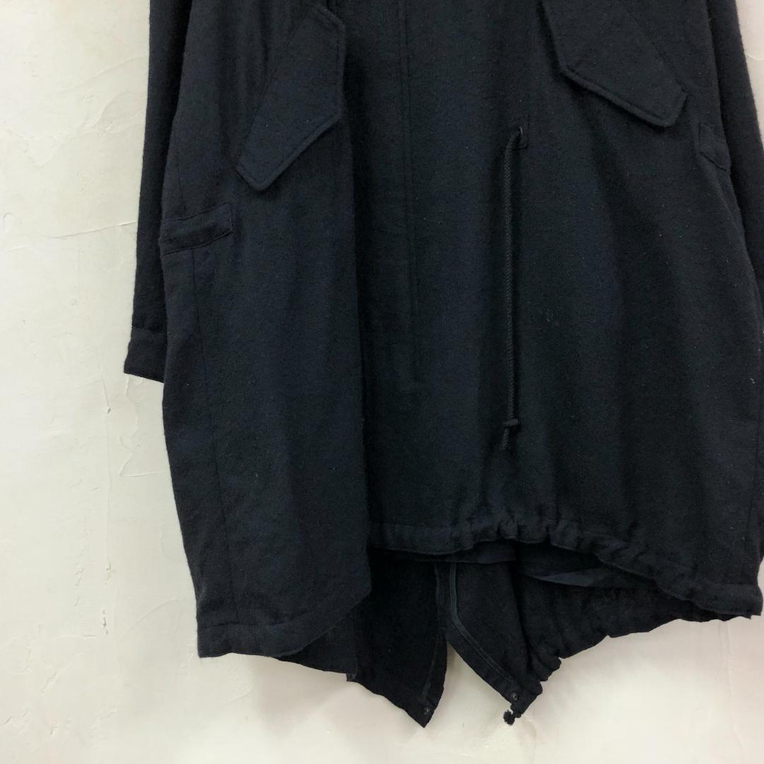 Y's ワイズ ヨウジヤマモト ウールモッズコート ロング ブラック size2