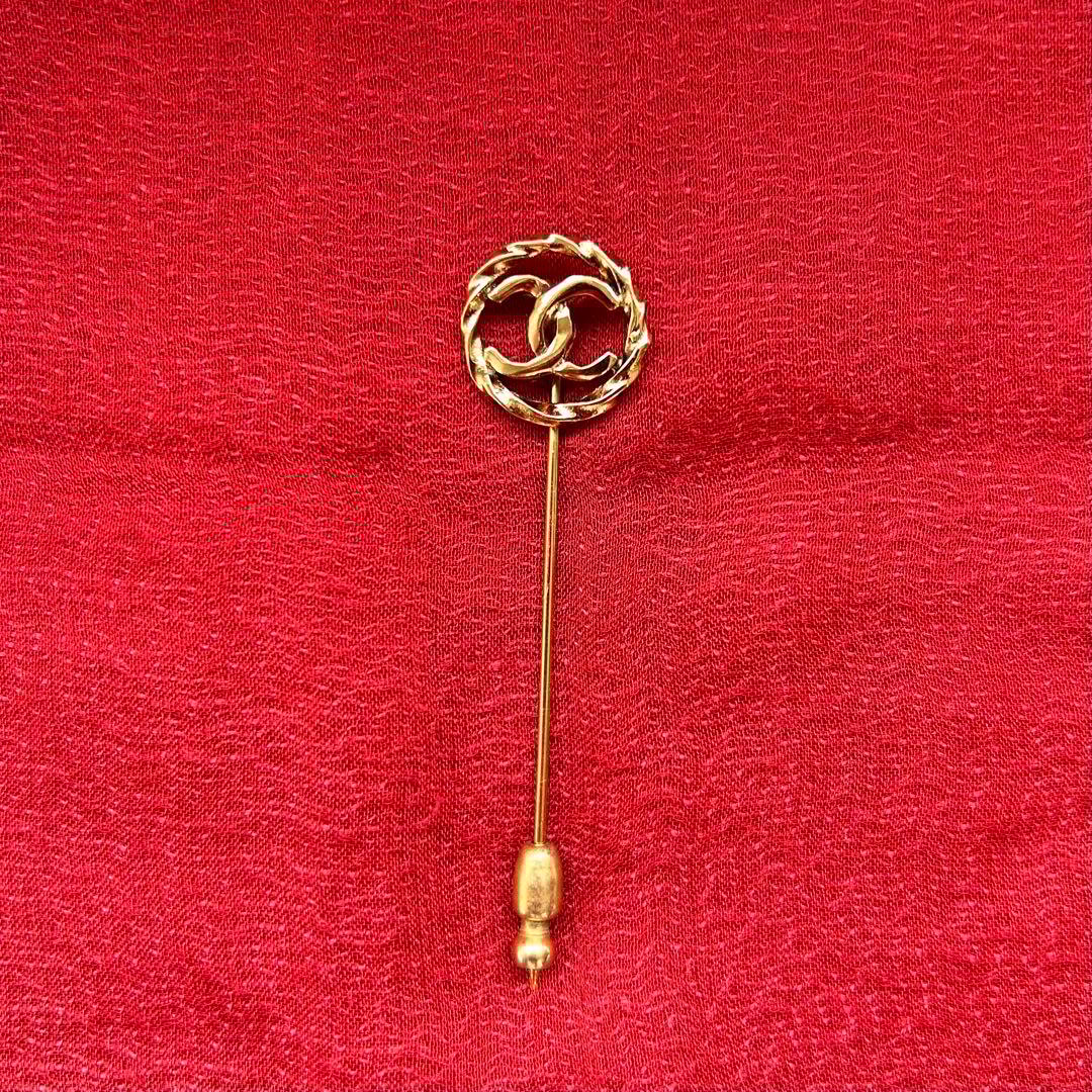 [CHANEL] シャネル ココマーク ブローチ ビンテージ ピン
